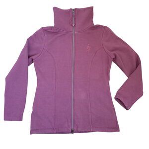 Skechers Women's Purple Zip-Up Jacket – Long Sleeve High Neck, Size S